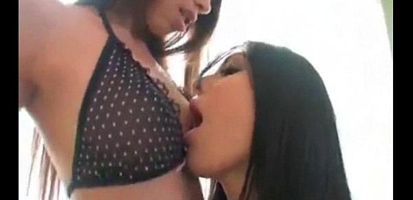  Alexis Love and Lorena Sanchez Share One Big Cock